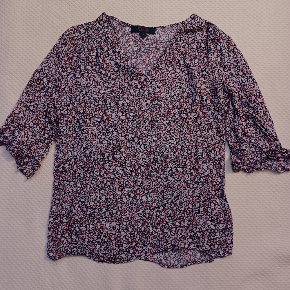 Floral Print Rachel Roy Blouse Women's Size Small